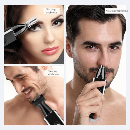 Nose Ear Hair Trimmer Cutter Clippers Grooming Set Professional Barber Razor Men'S Electric Shaver Women Eyebrow Cutting Machine