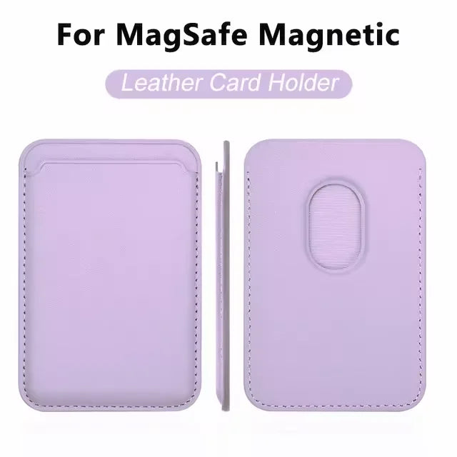 Magsafe-funda magnética de cuero para iPhone, carcasa de lujo con tarjetero para modelos 13, 12, 16, 14 Pro Max, 15Pro, S24