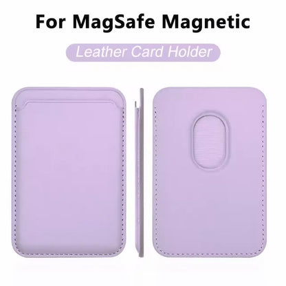 Magsafe-funda magnética de cuero para iPhone, carcasa de lujo con tarjetero para modelos 13, 12, 16, 14 Pro Max, 15Pro, S24