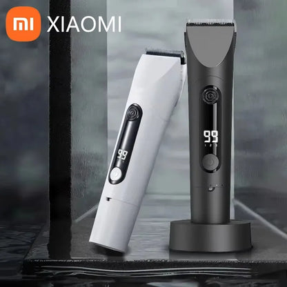 2024 Xiaomi Mijia Saç Kesme Makinesi Kablosuz Saç Kesme Düzeltici Berber Kesici Titanyum Alaşımlı Bıçak Düzeltici Erkekler için Elektrikli Tıraş Makinesi