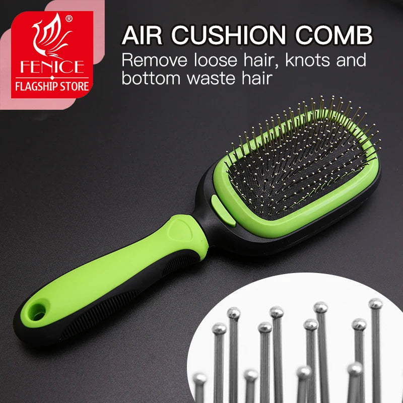 enice 5 In 1 Grooming Combs Tools Dematting Deshedding Brush Pet Dog Hair Removal Comb Brushes For Dogs Cat Bath Massage