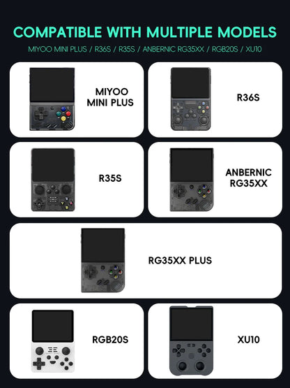 R36S Kılıfı için Data Frog Retro Video Oyunu Çantaları EVA Kapak Kılıfı RG35XX R35S Miyoo Mini Plus Founded Koruyucu Çanta