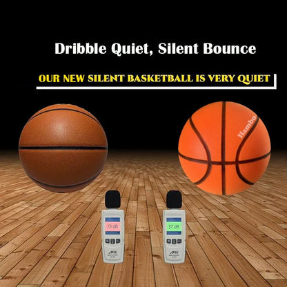 Grooved Silent Basketball Number 7 Airless Foam Basketball Indoor Training Silent Ball Quiet Dribbling Mute Bouncing Xmas Gift