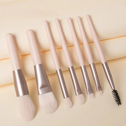 8Pcs Cosmetics Foundation Blush Powder Eyeshadow Blending Makeup Brush Soft Fluffy Makeup Brushes Beauty Tools Make Up Brushes