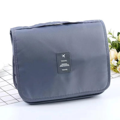 Nylon Hook Cosmetic Bag Women Makeup Bag High Capacity Toiletries Storage Pouch Travel Make Up Organizer Waterproof Beauty Bags