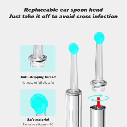 NE3 Ear Cleaner with Camera Set HD Ear Sticks Otoscope USB Charging Endoscope Wax Removal Tool Earpick Ear Cleaning Set