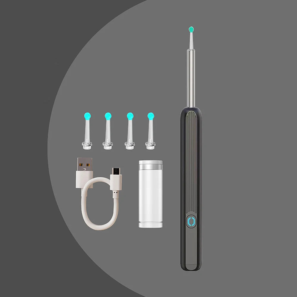 NE3 Ear Cleaner with Camera Set HD Ear Sticks Otoscope USB Charging Endoscope Wax Removal Tool Earpick Ear Cleaning Set