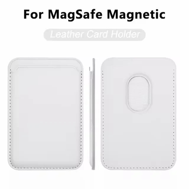 Magsafe-funda magnética de cuero para iPhone, carcasa de lujo con tarjetero para modelos 13, 12, 16, 14 Pro Max, 15Pro, S24